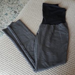 Motherhood Maternity Gray Skinny Leg Stretch Pants
